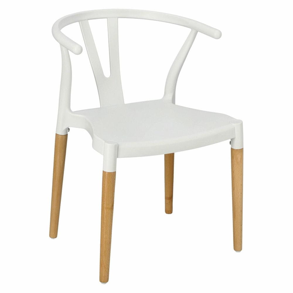 Fernity Prútená biela stolička PP Simplet